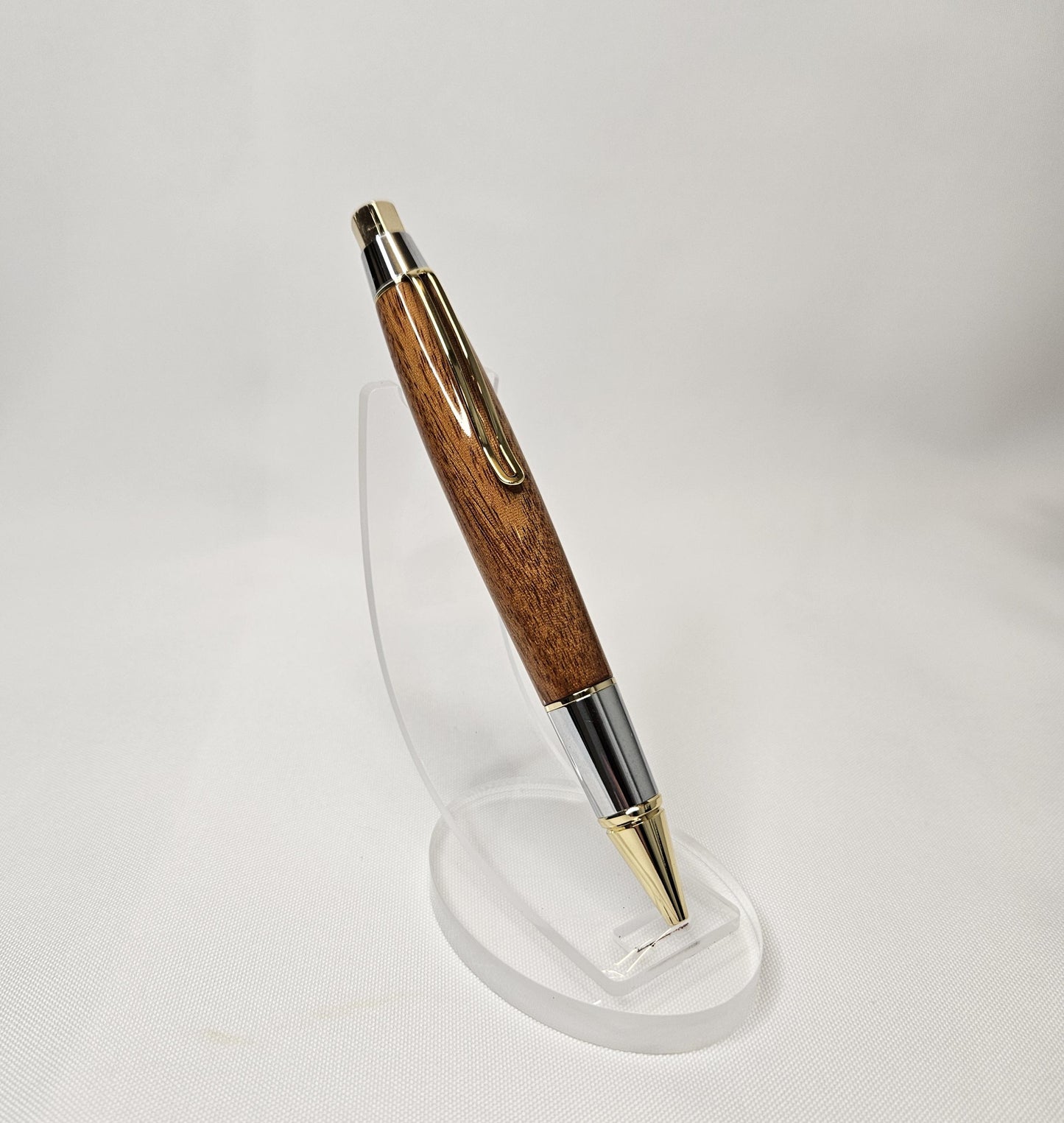 Honduran Mahogany Pen with Chrome & Gold Hardware