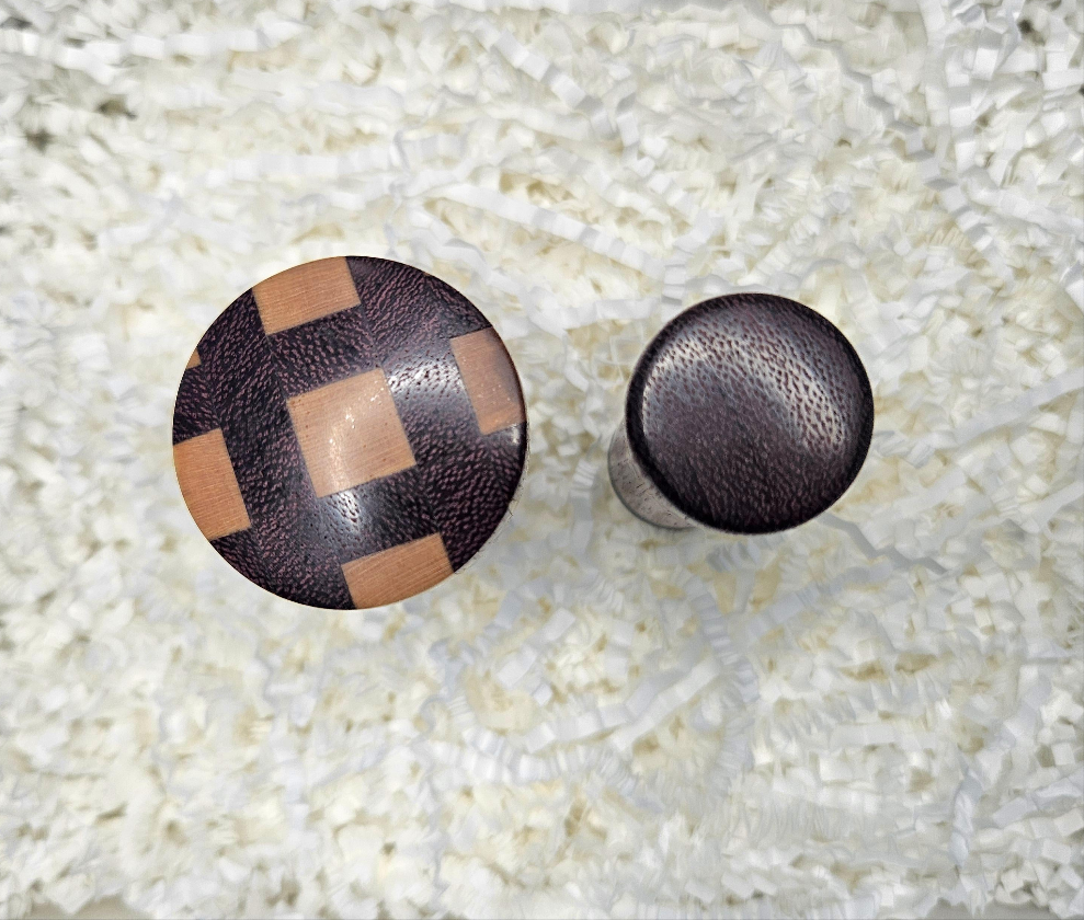 Purpleheart & Maple Stainless Steel Wine Stopper Gift Set