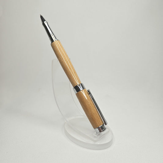 Beech Rollerball Pen & California Cottonwood Whiskey Stopper Set