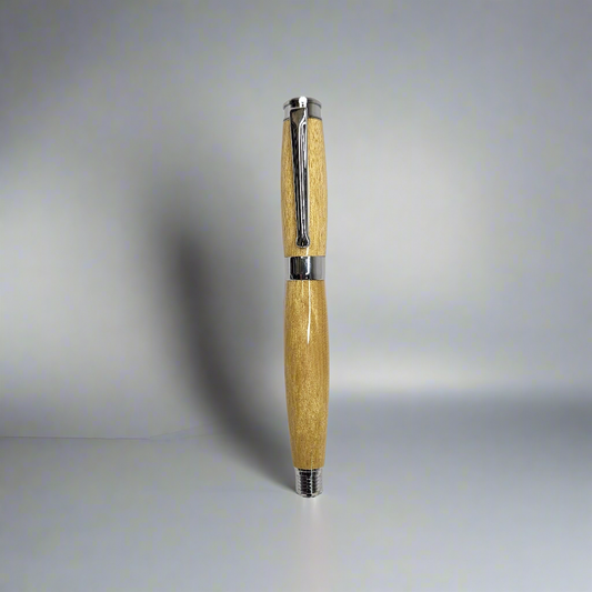 Yellowheart Rollerball Pen with Chrome Hardware
