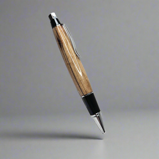 Handcrafted California Cottonwood Whisky (Some Wine) Bottle Stopper & Cherry Cigar Pen Gift Set