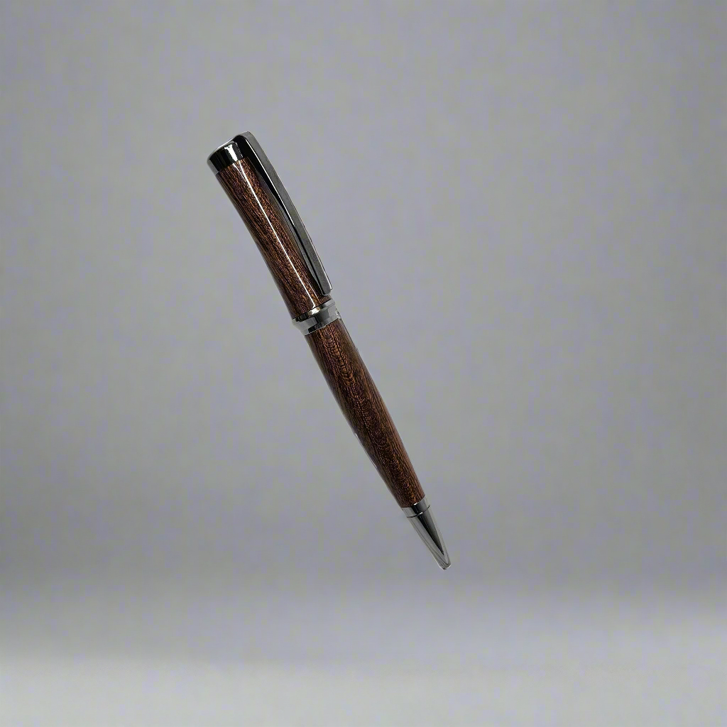 Sapele Wood Pen with Sleek Gunmetal Hardware