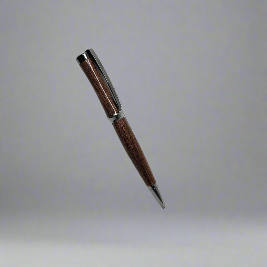 Sapele Wood Pen with Sleek Gunmetal Hardware