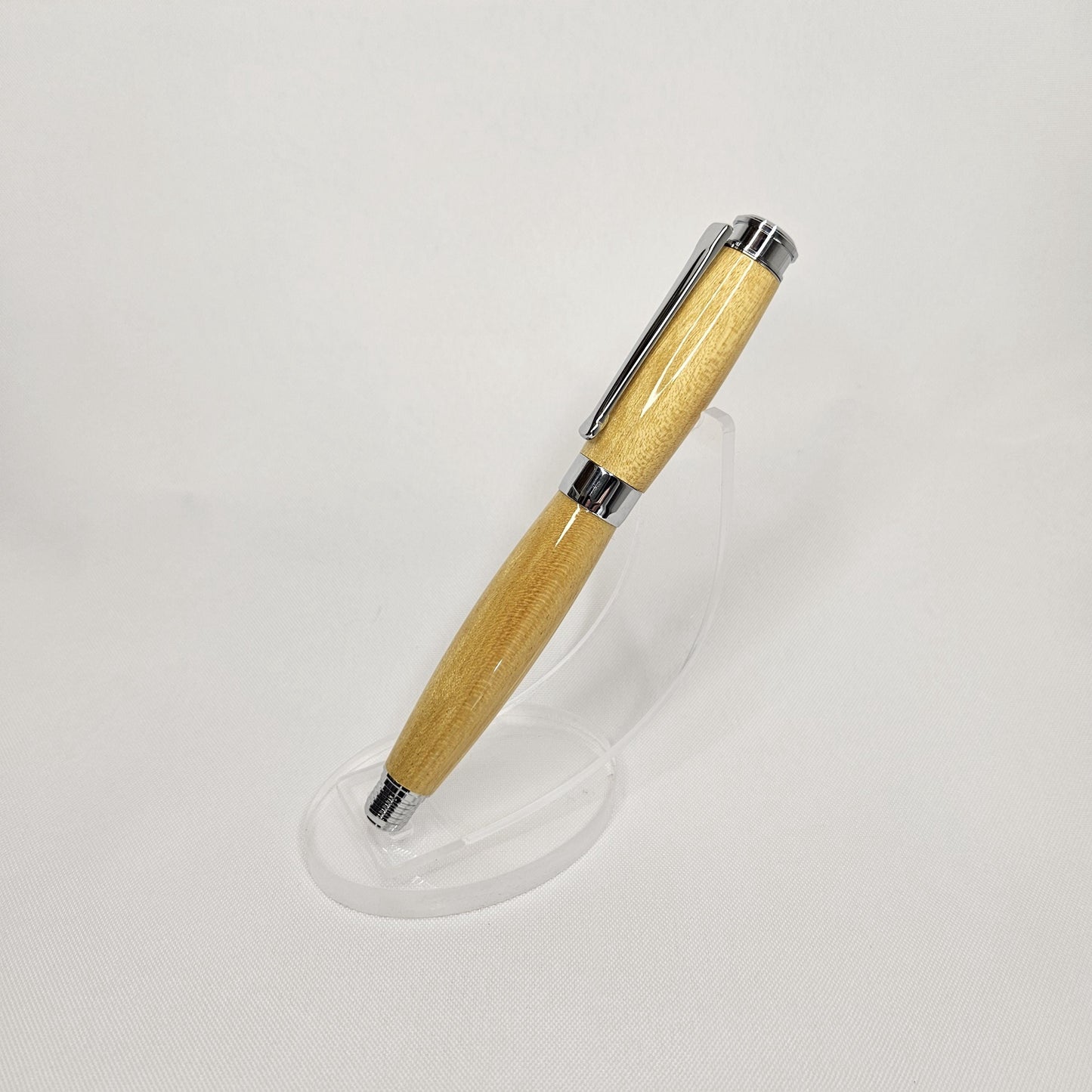 Yellowheart Rollerball Pen with Chrome Hardware
