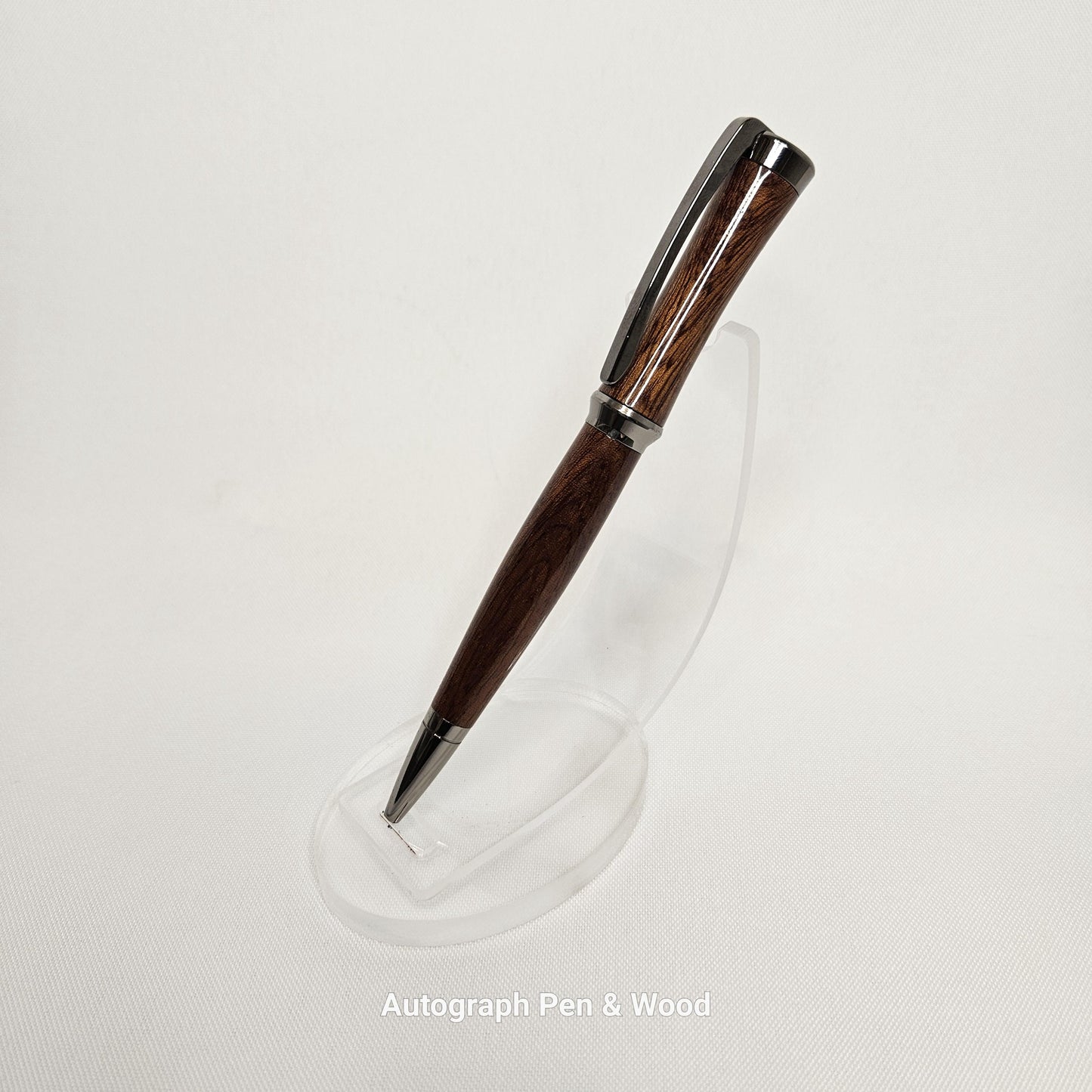 Sapele Wood Pen with Sleek Gunmetal Hardware