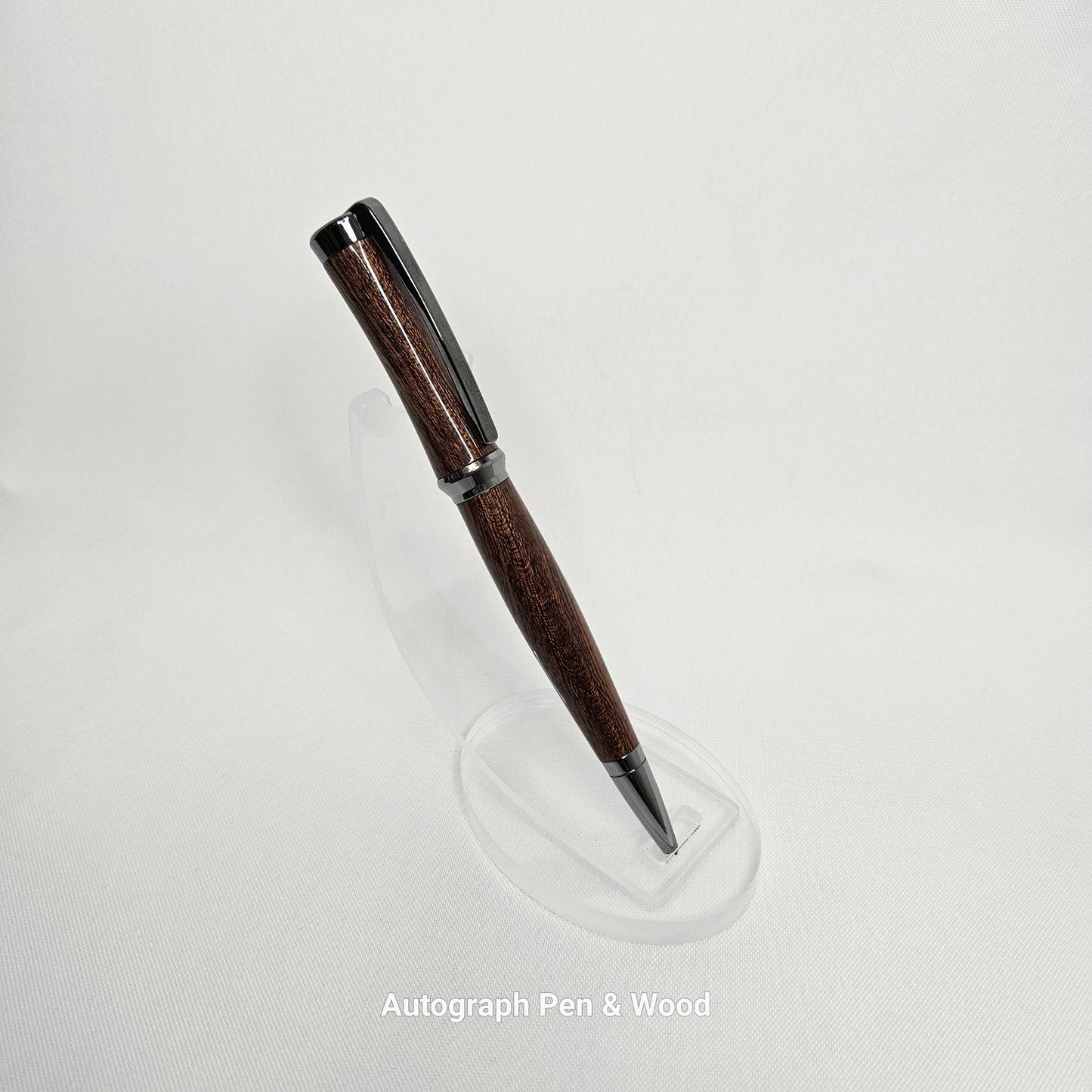 Sapele Wood Pen with Sleek Gunmetal Hardware