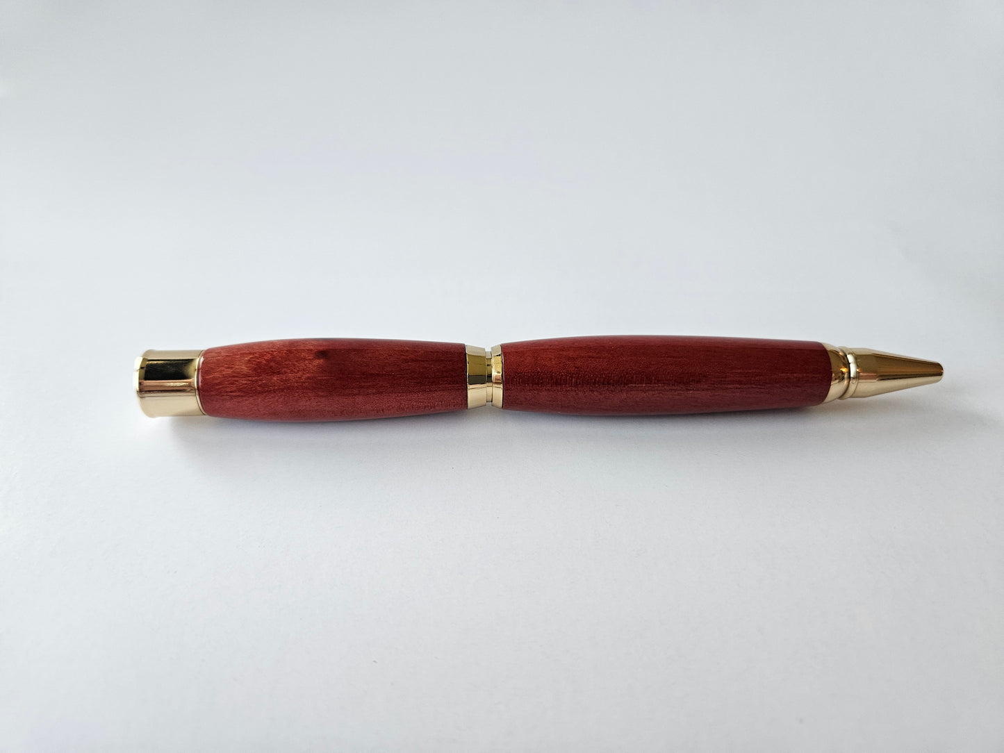 Handmade Pink Ivory Wood Pen with Gold Hardware | Luxury Gift | Crafted in Chesapeake, VA