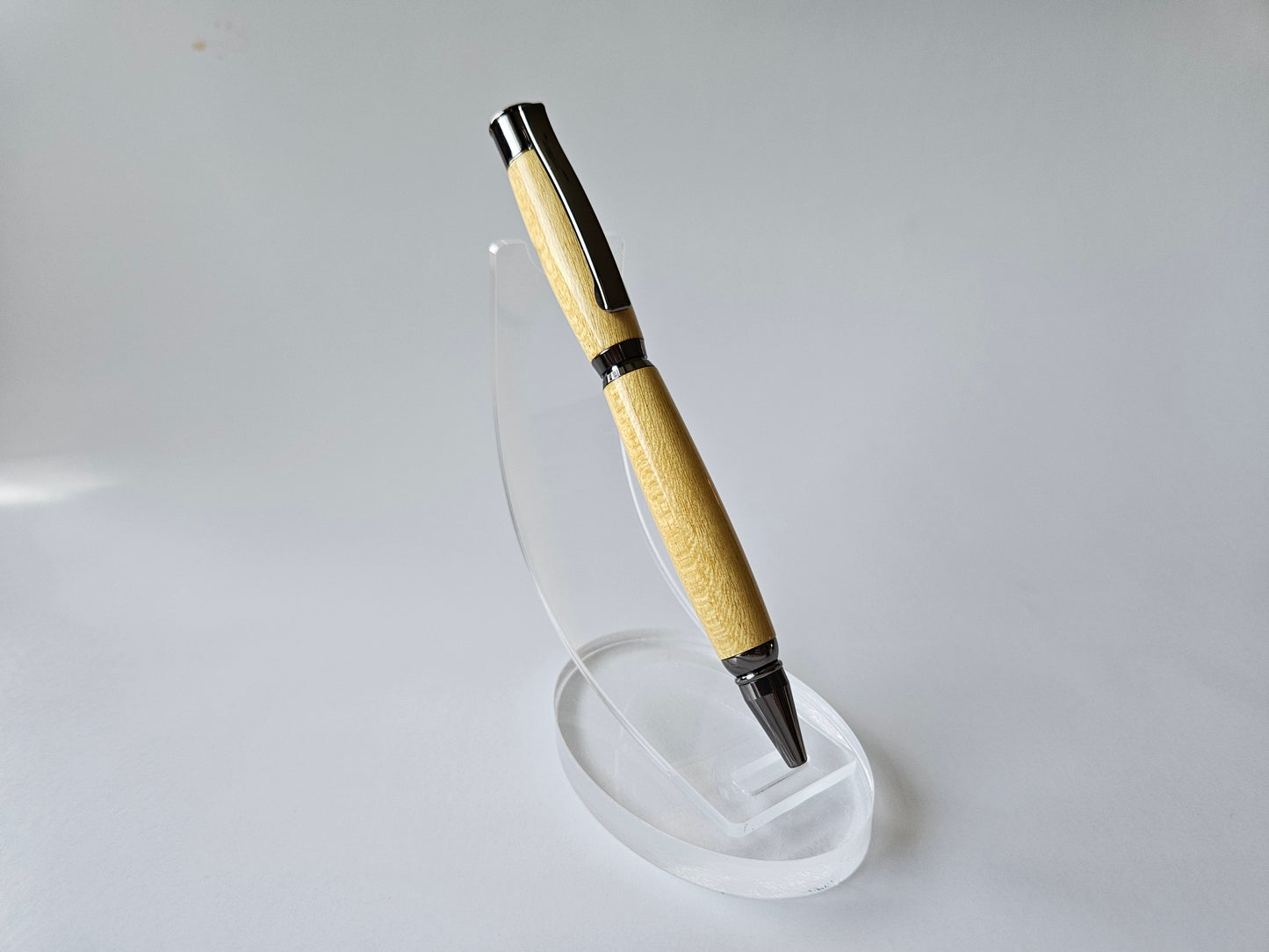 Handmade Yellowheart Pen with Gunmetal Hardware – Made in Chesapeake, VA