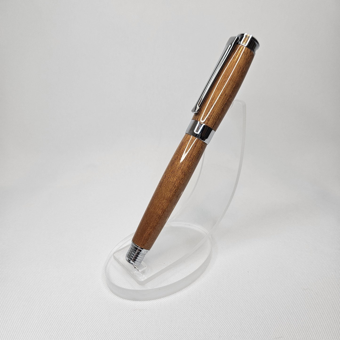 Honduran Mahogany Rollerball Pen with Chrome Hardware