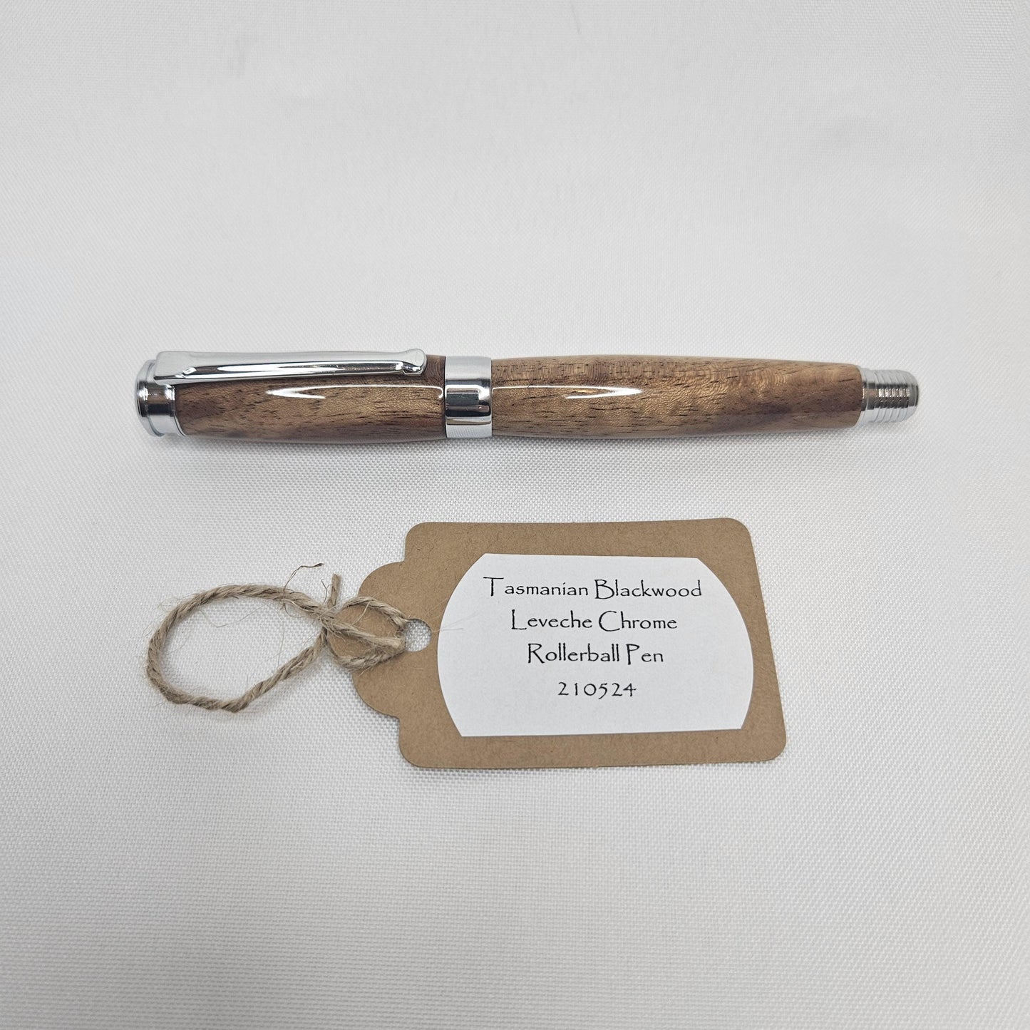 Handmade Tasmanian Blackwood Leveche Rollerball Pen