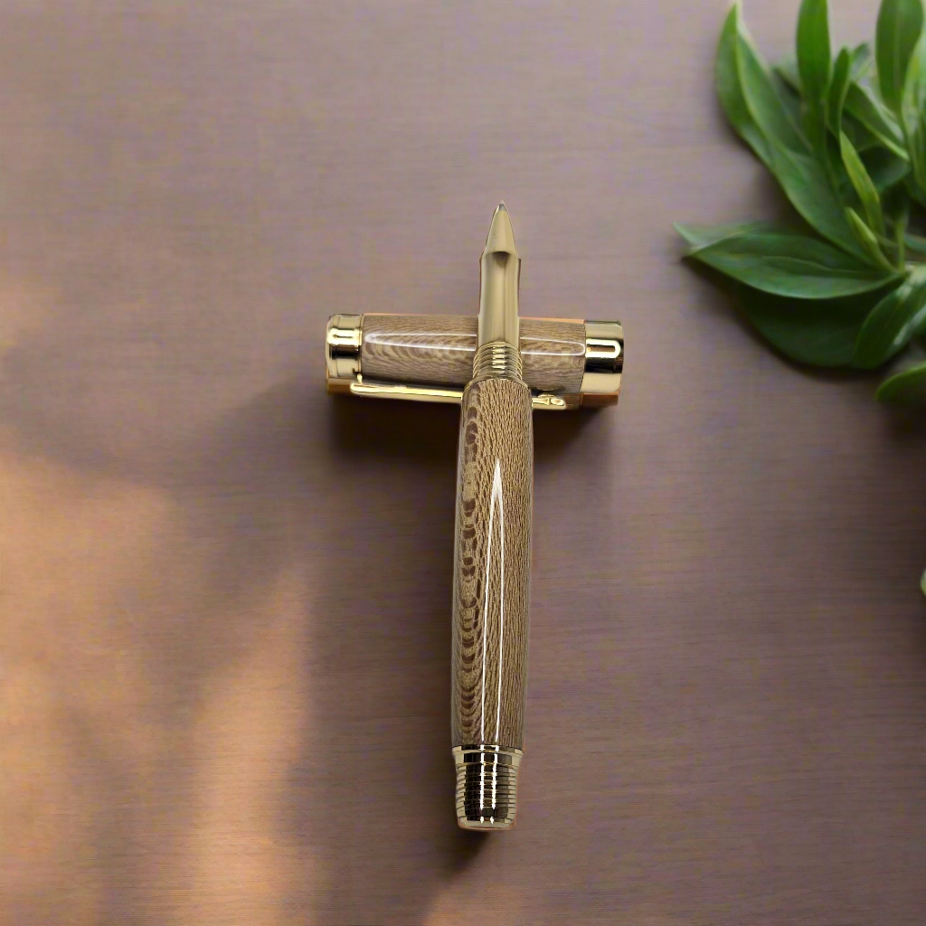 Sycamore Rollerball Pen with Gold Hardware