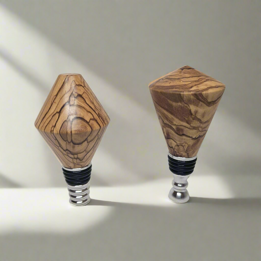 Olivewood Wine Stopper Gift Set