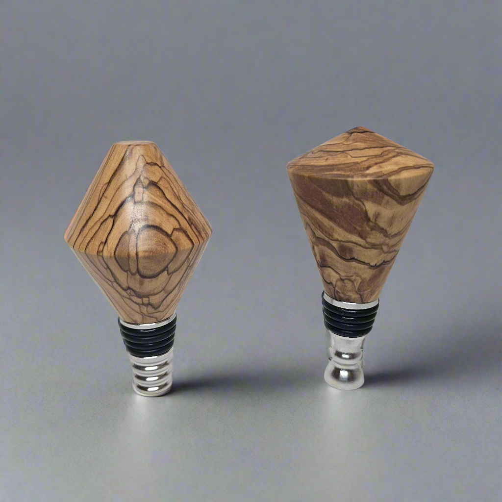 Olivewood Wine Stopper Gift Set