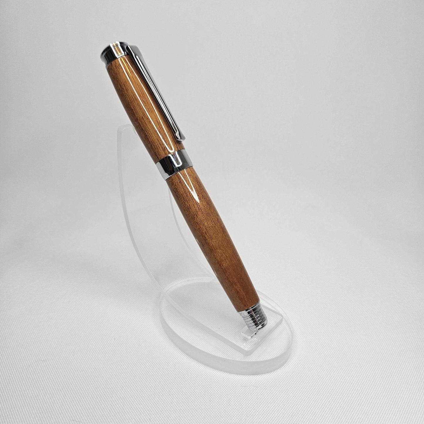 Honduran Mahogany Rollerball Pen with Chrome Hardware