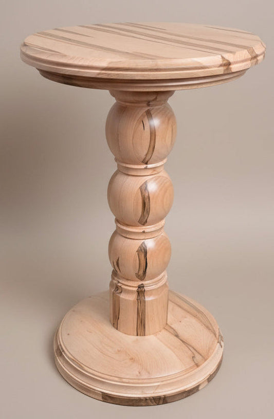 Custom Made Solid Wood Ambrosia Maple Beverage Table