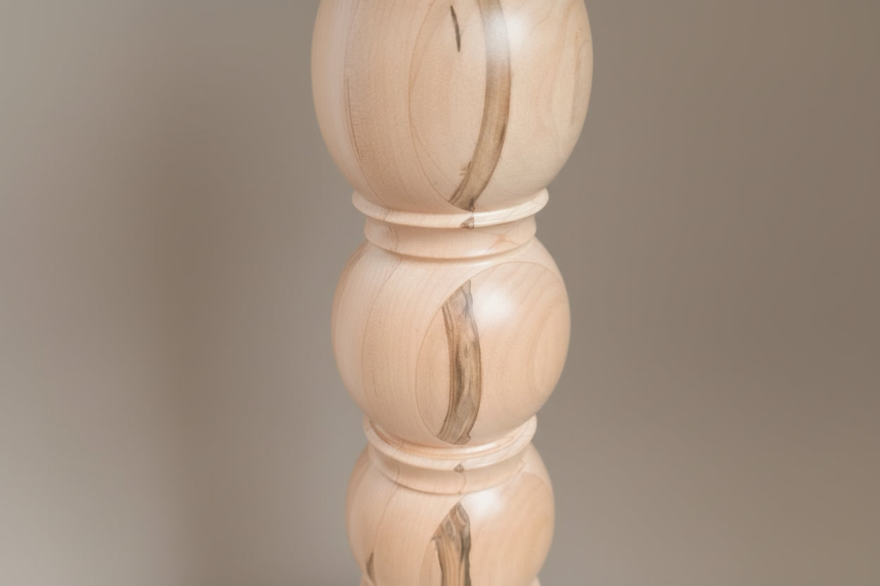 Custom Made Solid Wood Ambrosia Maple Beverage Table