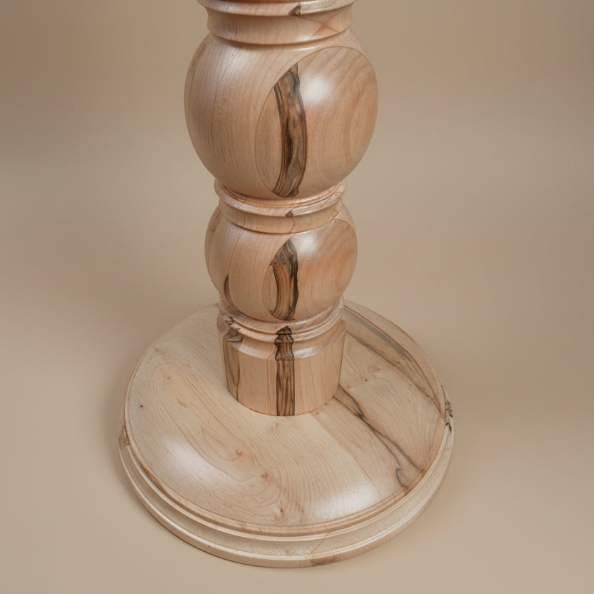 Custom Made Solid Wood Ambrosia Maple Beverage Table