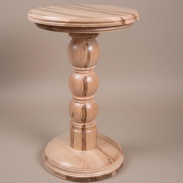 Custom Made Solid Wood Ambrosia Maple Beverage Table